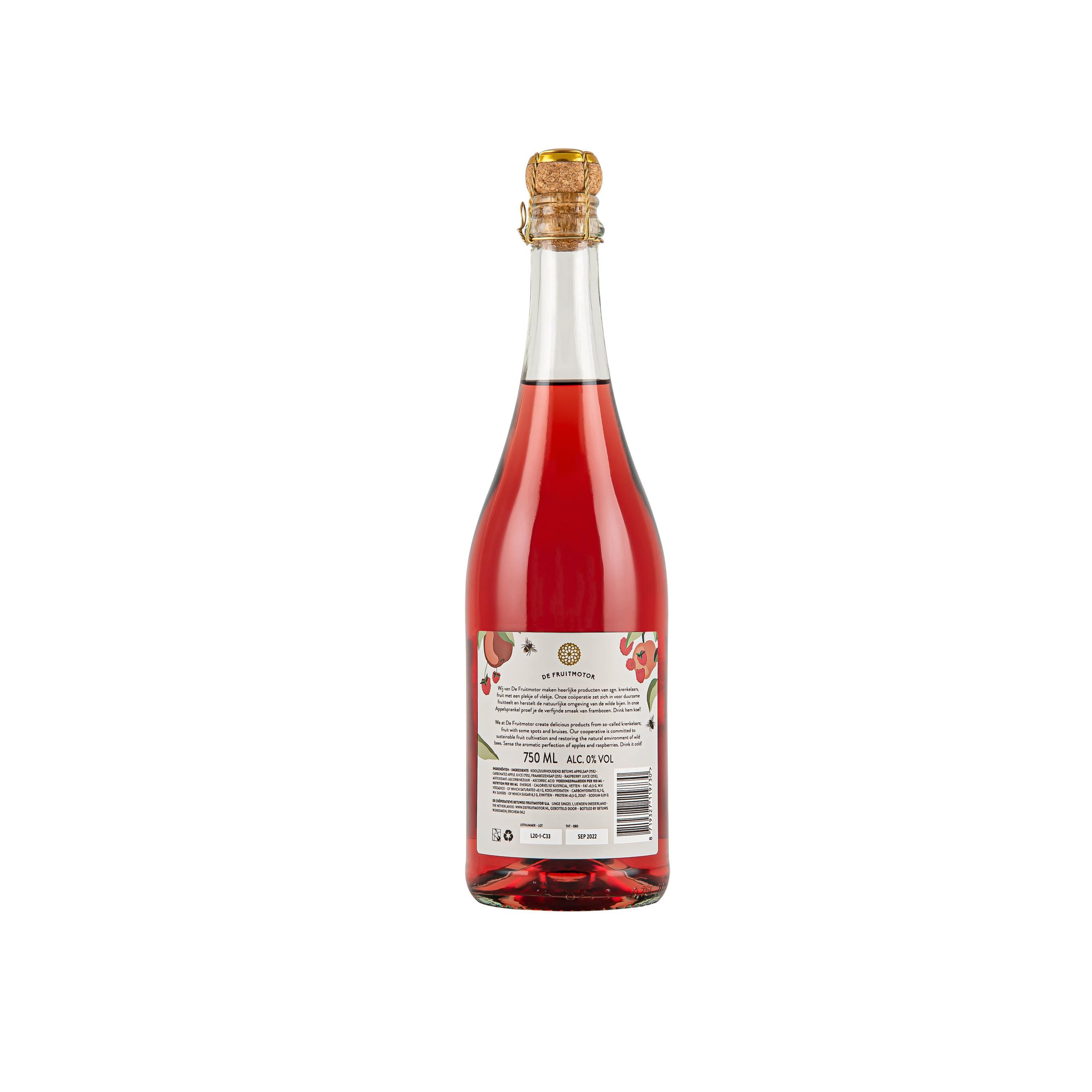 Appelsprankel Framboos 750ml